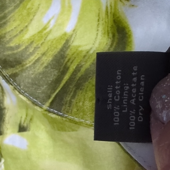 Elegant Yellow and Green Women's Dress - Picture 9 of 10